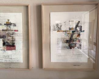 Two Large Framed Pieces