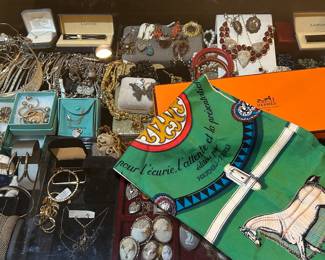 Heather from Le Meilleur Luxury (independent from the estate sale) will also be on-site with her collection of designer handbags and jewelry. Hermes, Tiffany, Chanel, Gucci, Celine, and more