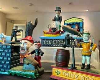 Antique coin bank collection (reproductions)