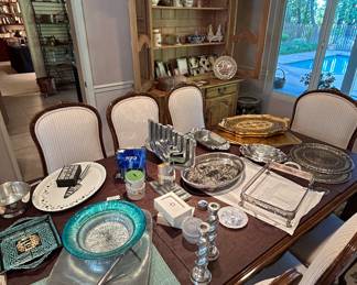 Judaica servingware, menorah and more…