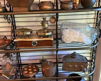 Antique copper and brass collection…