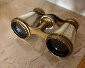 Mother of Pearl & Brass Opera Glasses