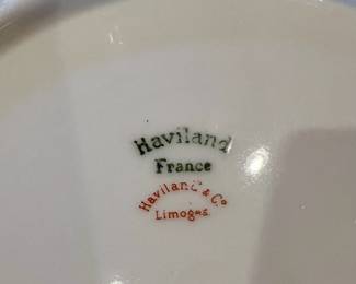 Haviland & Co. Limoges Blue Floral Dinnerware Set