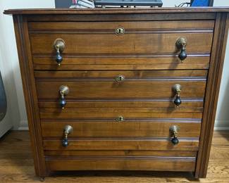 3 Drawer Eastlake Style Dresser
