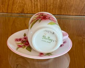 Shelley Pink Floral Mini Tea Cup & Saucer