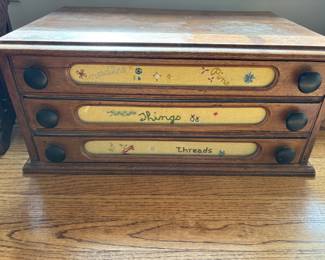 Three Drawer Spool Cabinet