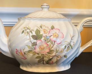 vintage Arthur Wood & Son teapot,  Staffordshire, England, pattern number 6309