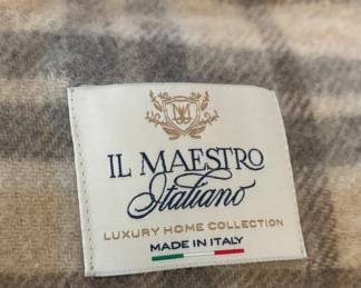 Il Maestro Italiano Wool & Cashmere Throw