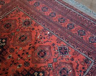 Hand-Knotted Persian Style Wool Rug