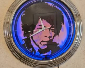 Hendrix neon clock