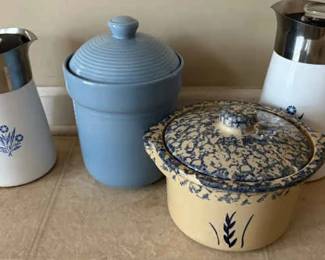 105 Kitchen Supplies Incl Roseville Ransbottom Pottery