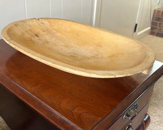 Primitive dough bowl.