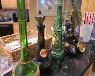 Midcentury liquor bottles