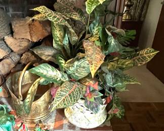 Silk in Porcelain Pot 