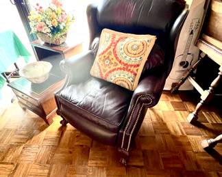 Leather Recliner by Hancock & Moore