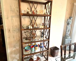 Rattan & Glass Shelf 