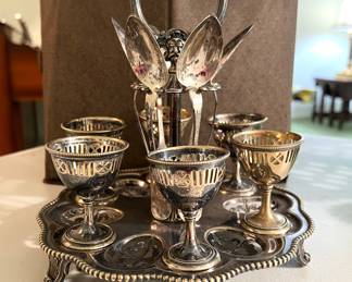 Antique Egg Cruet Set 