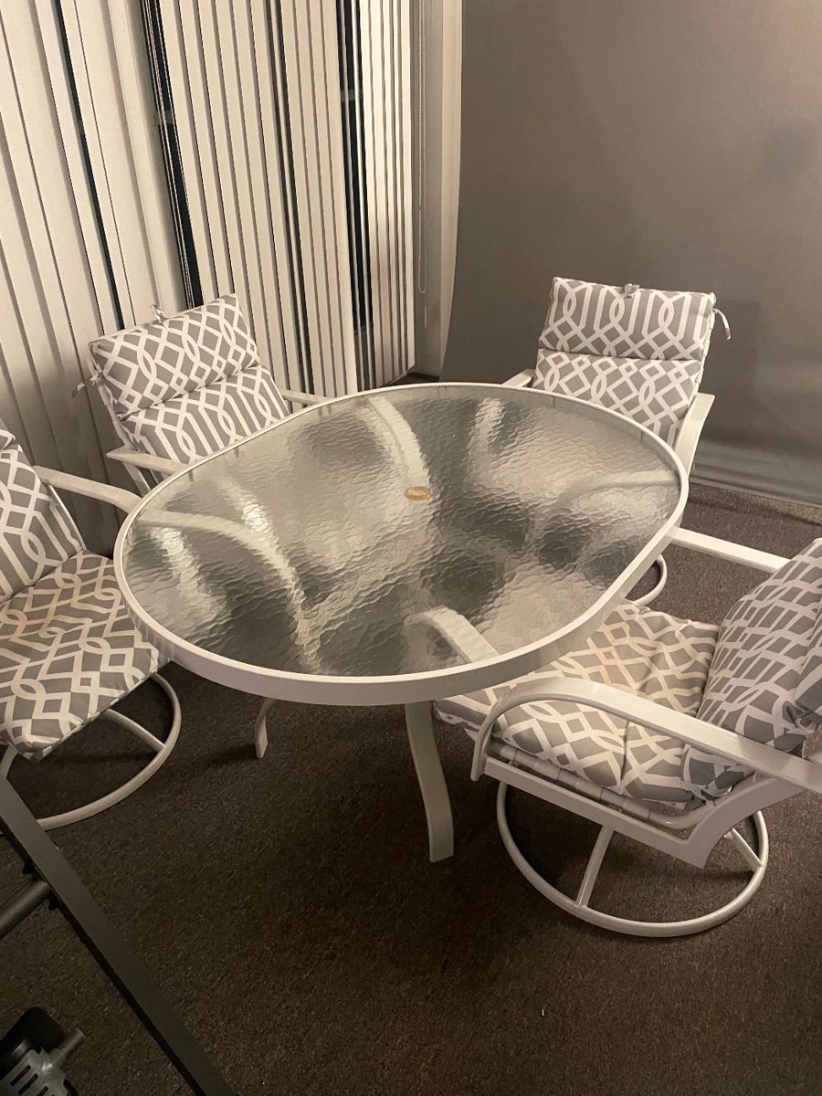 Patio Table and chairs high end