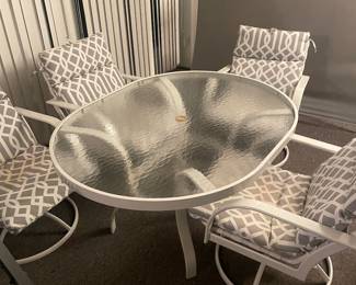 Patio Table and chairs high end