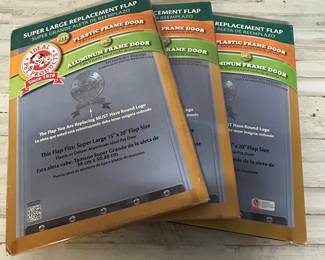 Lot of 3 Ideal Pet Products Super Large Replacement Flaps – 15” x 20”