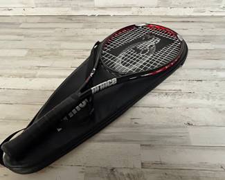 Prince O3 Red Oversize Tennis Racquet with Zippered Carry Case – Power & Control Model