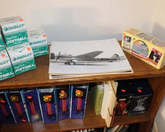 Baseball Cards. Softballs, Airplanne and Scenic Photos