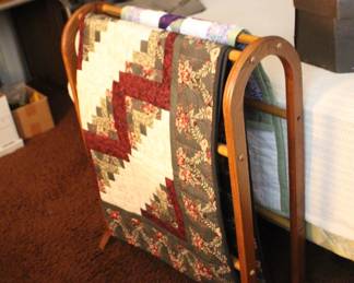 Quilt Rack and Quilts