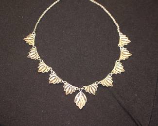 9 Italian Palermo Filligree 935 Silver Necklace 14g