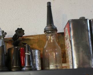 Spray Paint Jars, Vintage Oil Tops and Jar