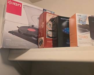 Ion Turn Table, Night Hawk, Touro Desk 1TB, RS 56 Programable Calculator