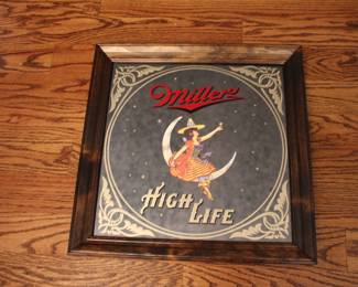 Miller High Life Mirrored Sign