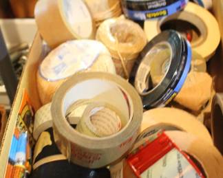 Packing Tape, Painters Tape, Twine
