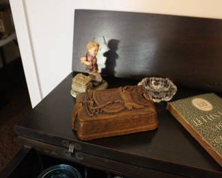 Decorator Box, Boy Fishing Figurine