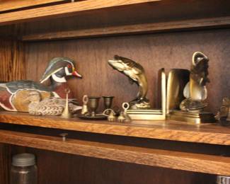 Duck Dec oys, Brass Bells, Fish Book Ends