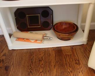 Tray * Rolling Pin * Wood Bowls