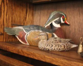 Carved Wood Ducks