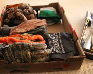 Gloves, Bandanas, Socks, Shoe Brush Kit