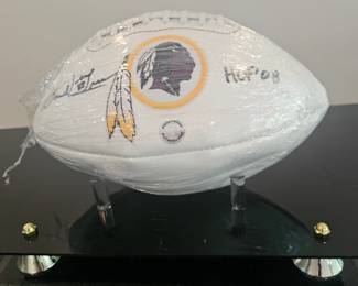 Redskins Darrell Green signed football from 2008 Hall of Fame induction. Mint condition. Have authentication. $350