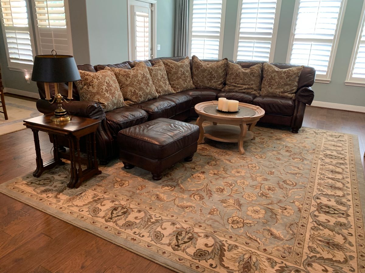 Ethan Allen brown sectional