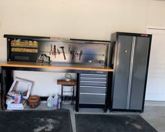 Craftsman work bench and cabinet (sold separately. 