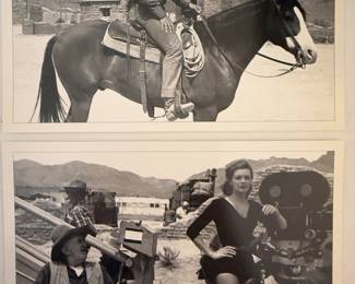 FILM: RIO BRAVO           TOP:  RICKY NELSON.                         BOTTOM: DIRECTOR HOWARD HAWKS AND ANGIE DICKINSON