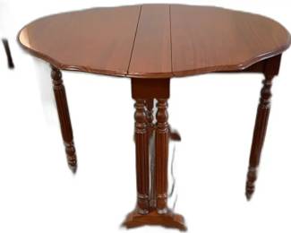Mahogany Drop Leaf Table - L38” x W32” x H27”



