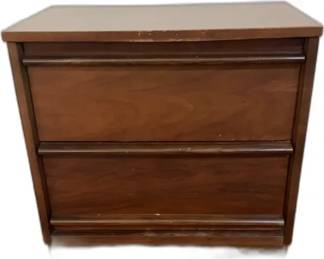 Vintage 2-Drawer Wooden Nightstand - W24” x H22” x D15” - Price per One


