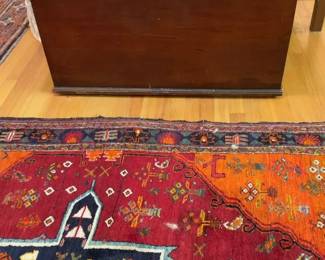 Antique Wooden Chest with Brass Hardware - W37” x D21” x H19”


