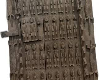 Antique Carved Wooden Dogon Door - 20” x 30”


