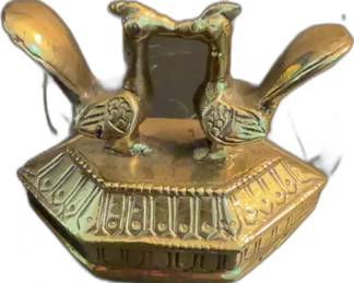 Vintage Brass Birds Paperweight