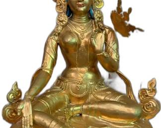 Green Tara Statue - 21” Tall


