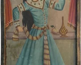 Antique 19th Century Iranian Painting - 25” x 15”