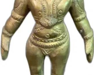 Antique 19th Century Indian Bronze Jain Saint Tirthankara Statue - 4” Tall


