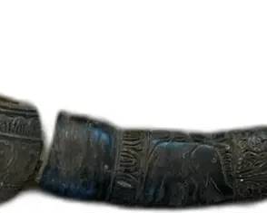 Antique Carved Powder Horn